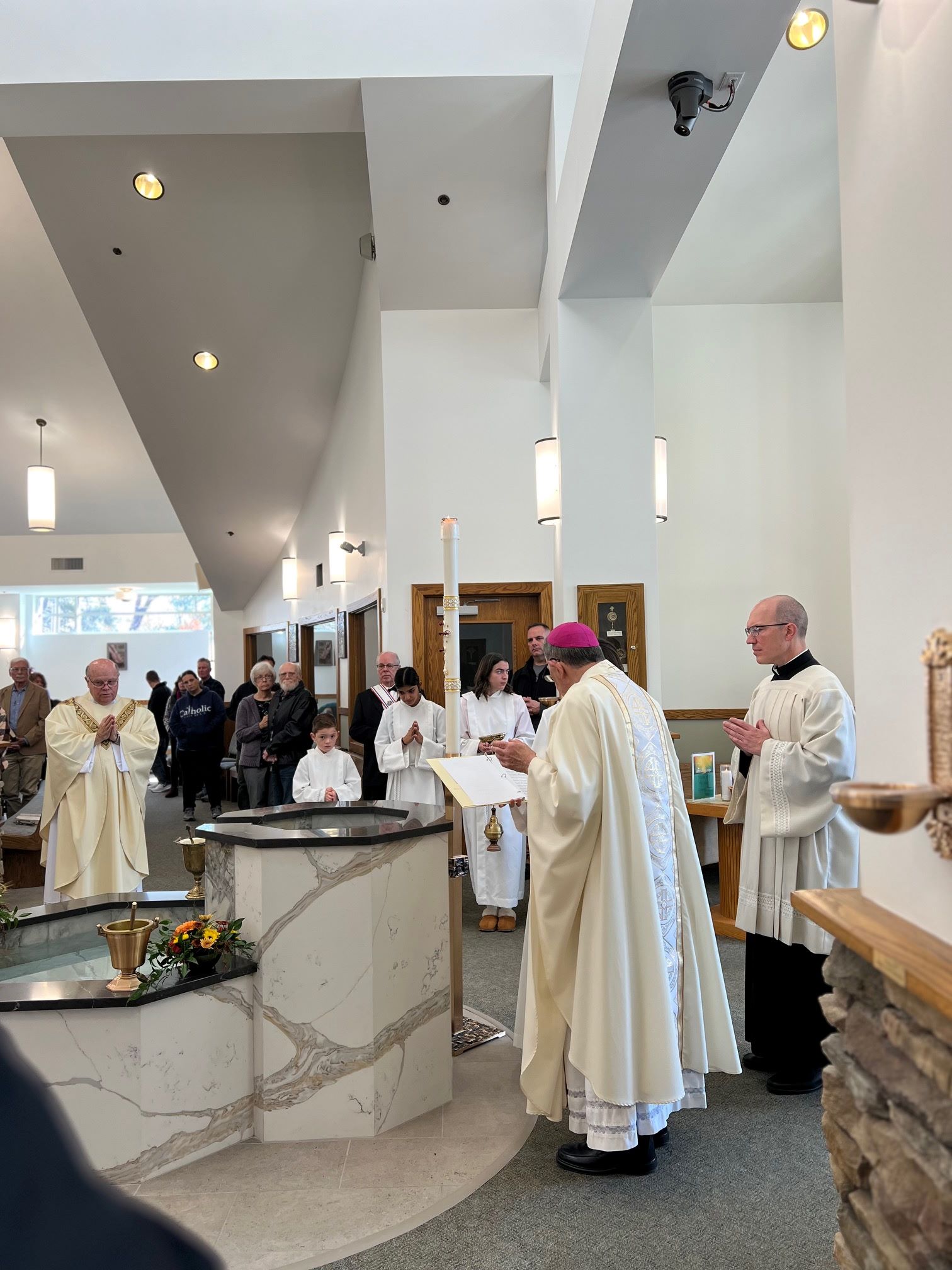 Bishop Persico blessing